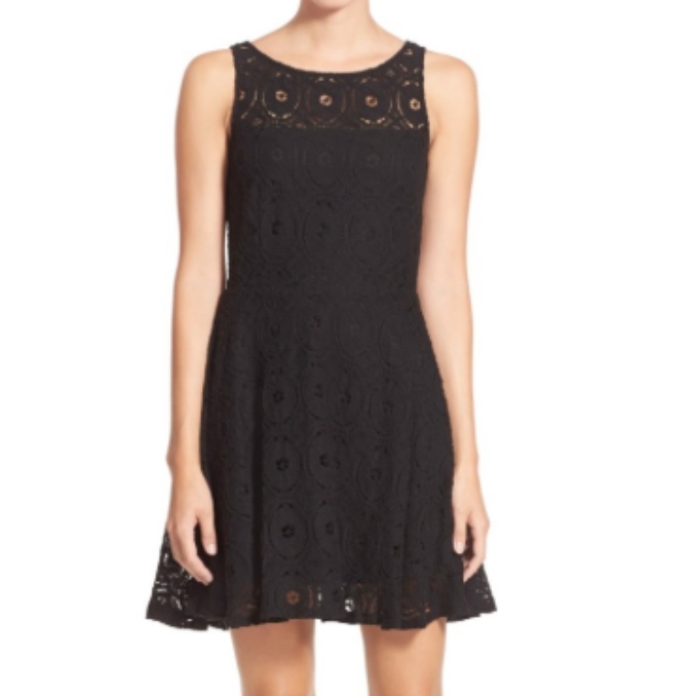 B.B. Dakota ‘Renley’ lace fit & flare dress, 0